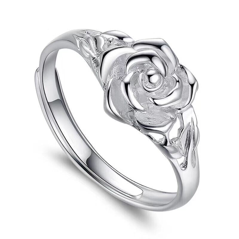 Anillo de rosa marfil Purity