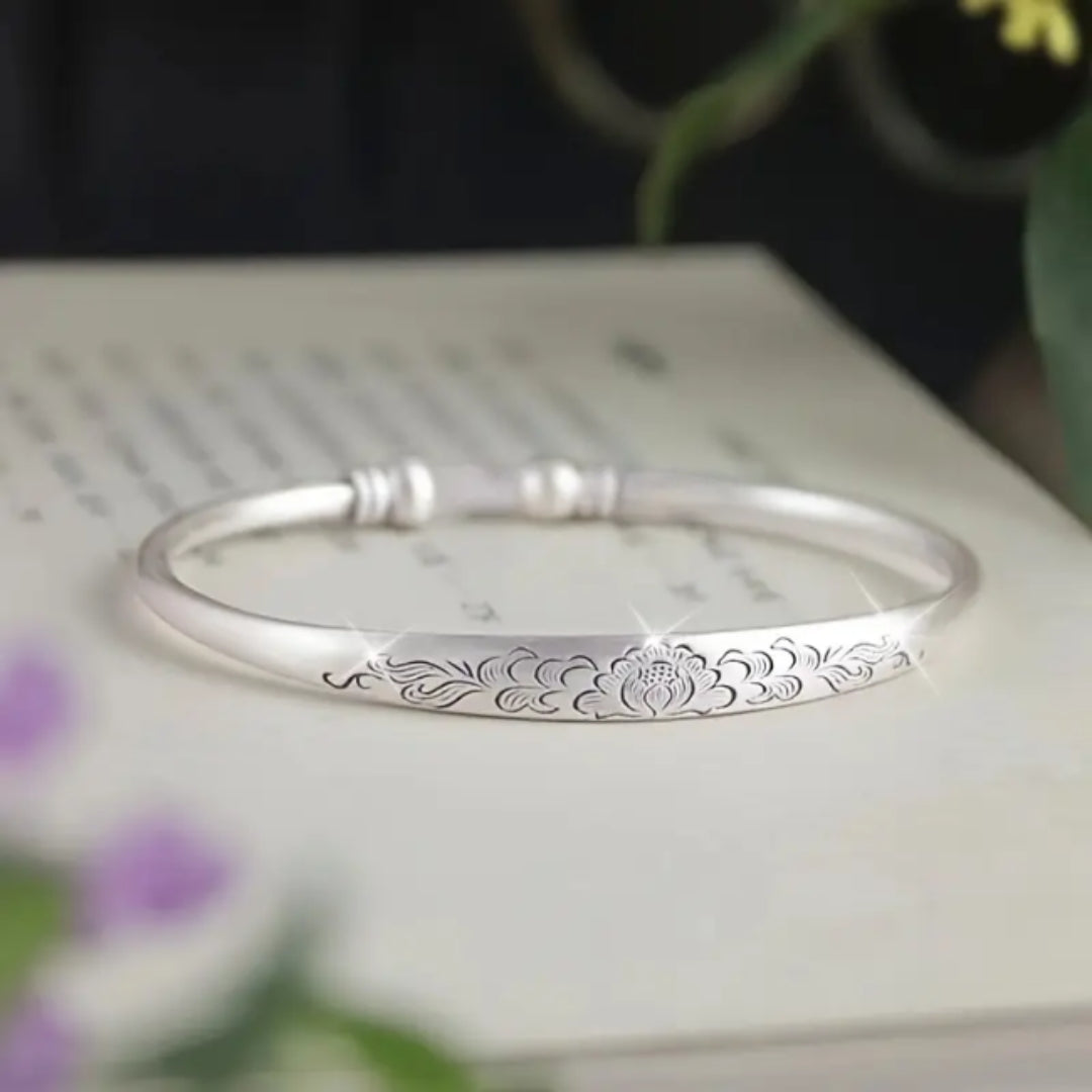 Pulsera de Senda de Flores en Plata