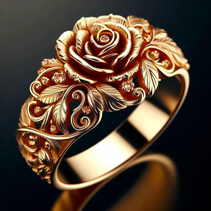 Anillo Flor de Oro