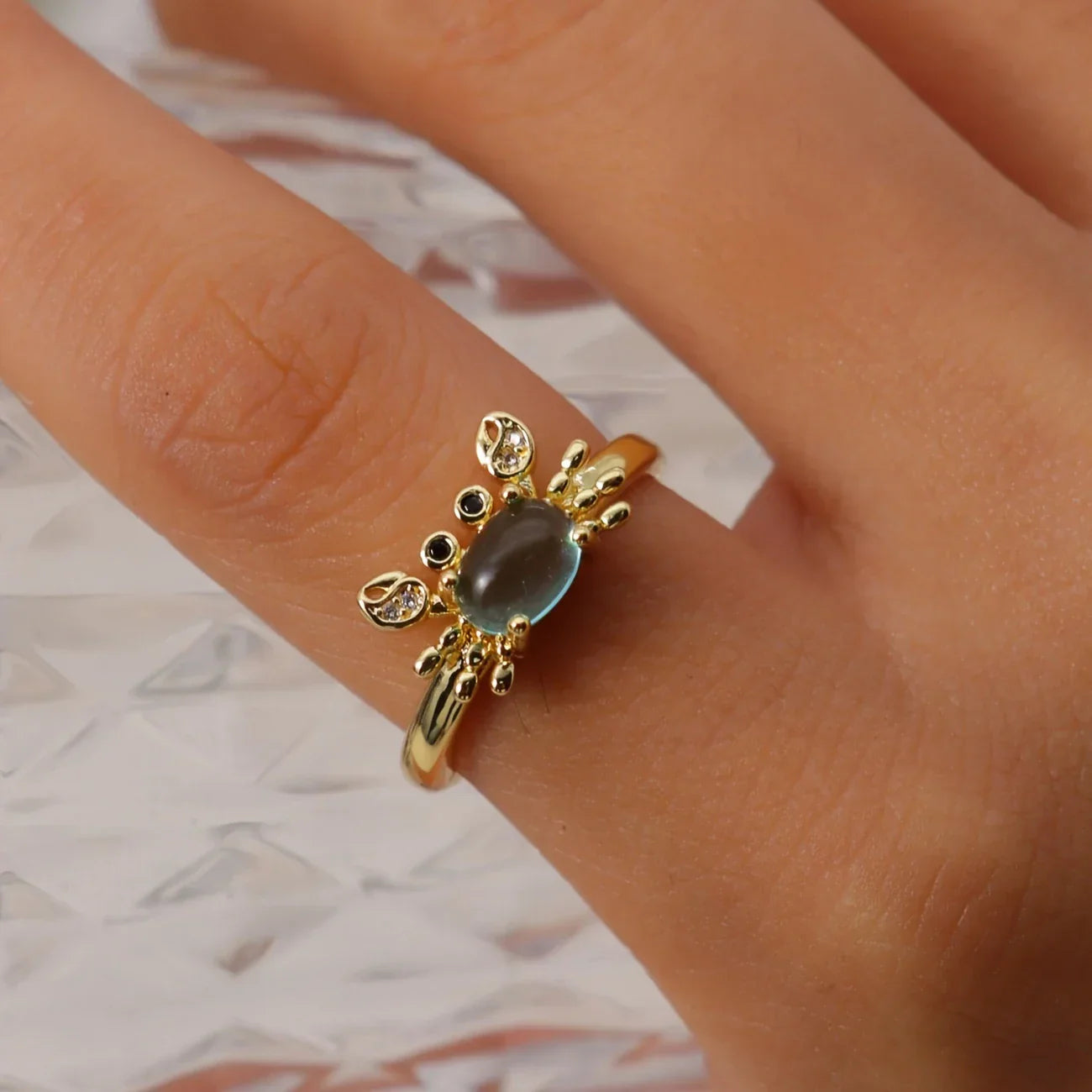 Anillo de Cangrejo Ajustable Elegante