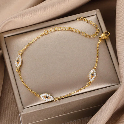 Pulsera del Ojo Malvado con diamantes