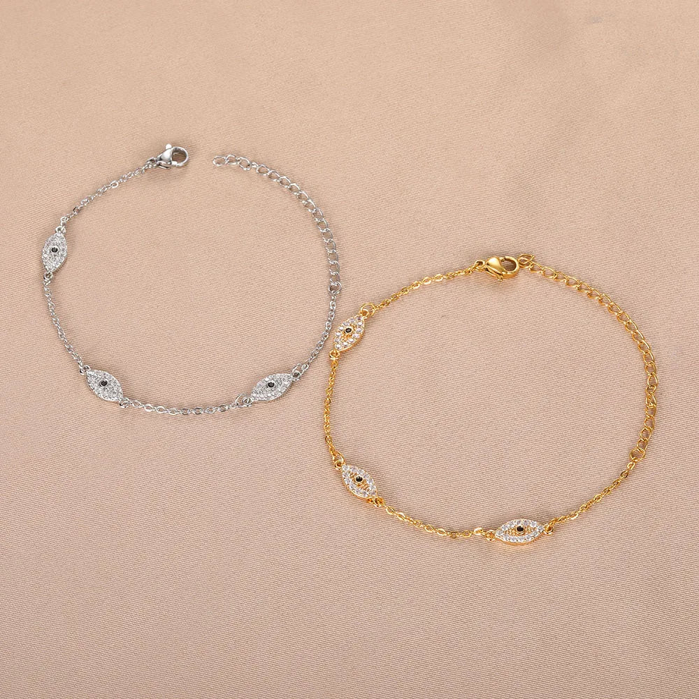 Pulsera del Ojo Malvado con diamantes