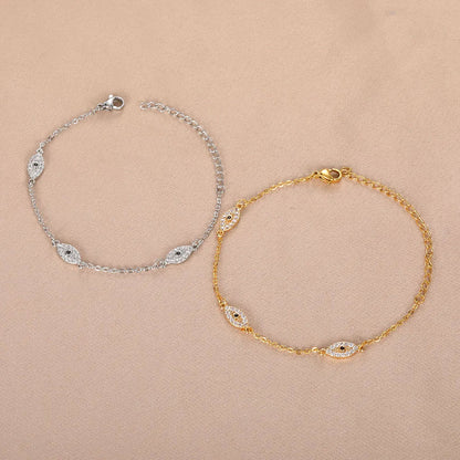 Pulsera del Ojo Malvado con diamantes