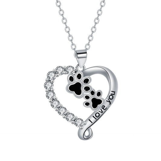 Collar de Pata en Forma de Corazón
