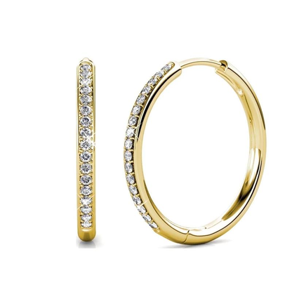 Aretes Sorel Pavé | Oro Blanco