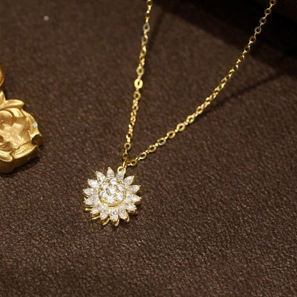 Collar giratorio de girasol