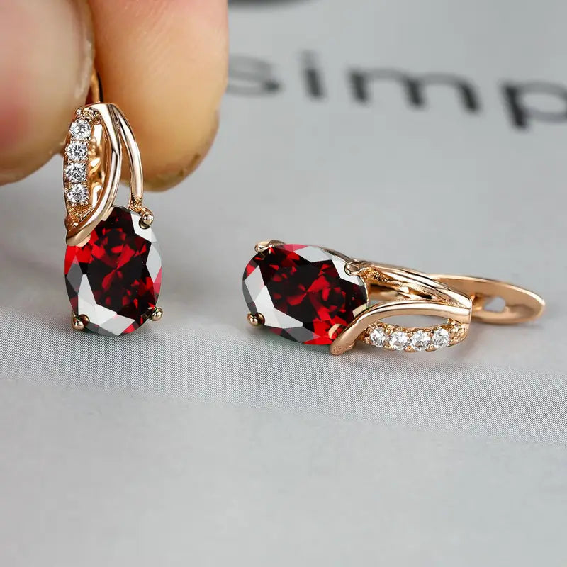 Aretes Veressa Ruberine | Oro