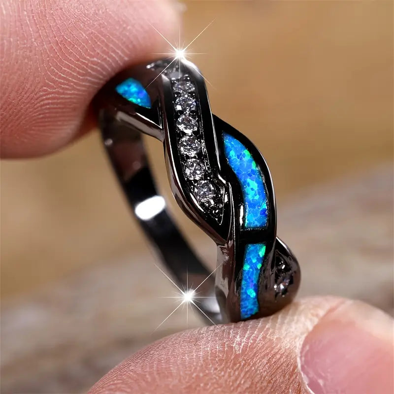 Anillo Thessia Lunebray | Oro Blanco