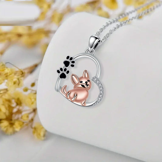 Collar de Perro en Forma de Corazón