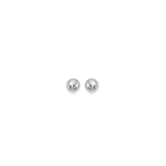 Aretes Stud Have a ball | Oro Blanco