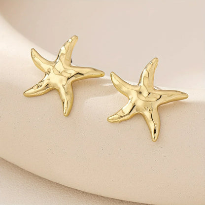 Pendientes Estrella de Mar de Oro