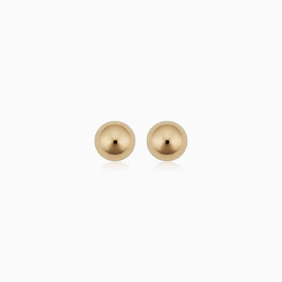 Aretes Stud Have a ball | Oro Blanco