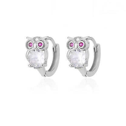 Pendientes de Aro de Animal de Cristal