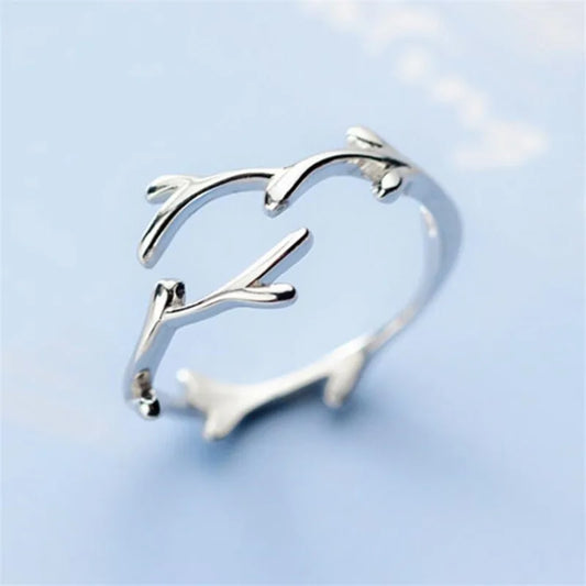 Anillo de Rama en Plata de Ley