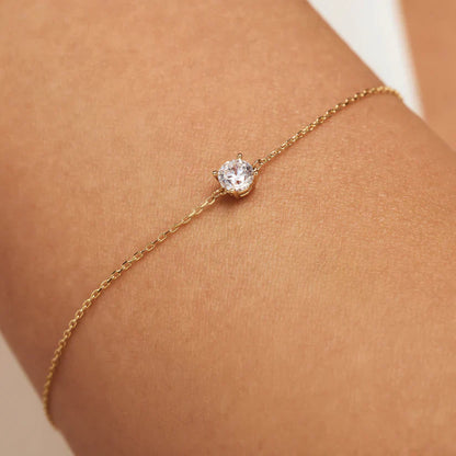 Pulsera con Piedra Cléa | Oro Blanco