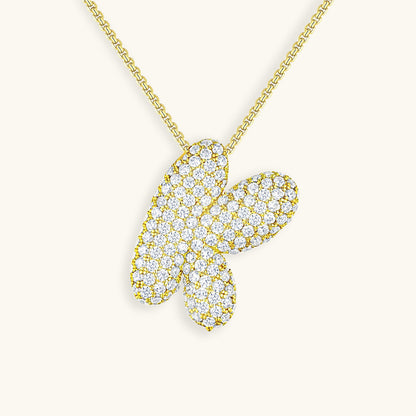 Collar de inicial con burbujas Hailey