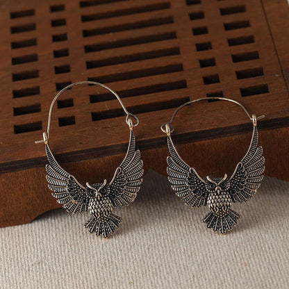 Pendientes de Declaración Bohemios Vintage de Búho