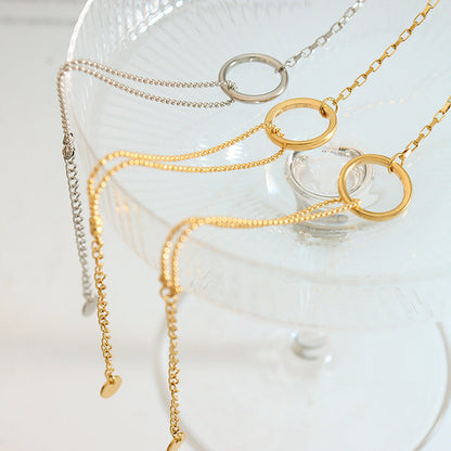 Pulsera de aros dorados Luria