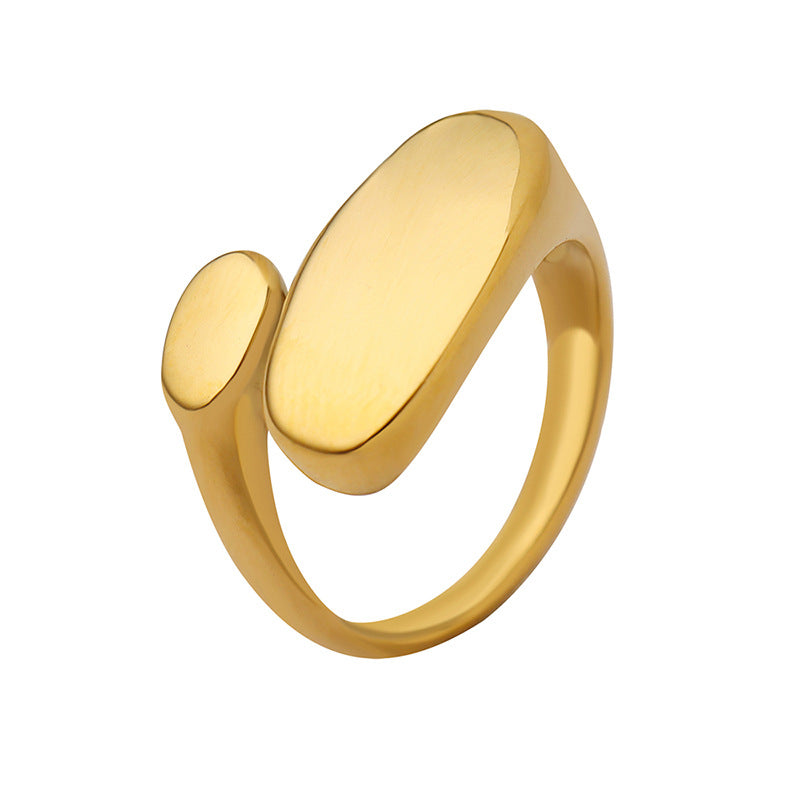 Anillo minimalista dorado Odyssey