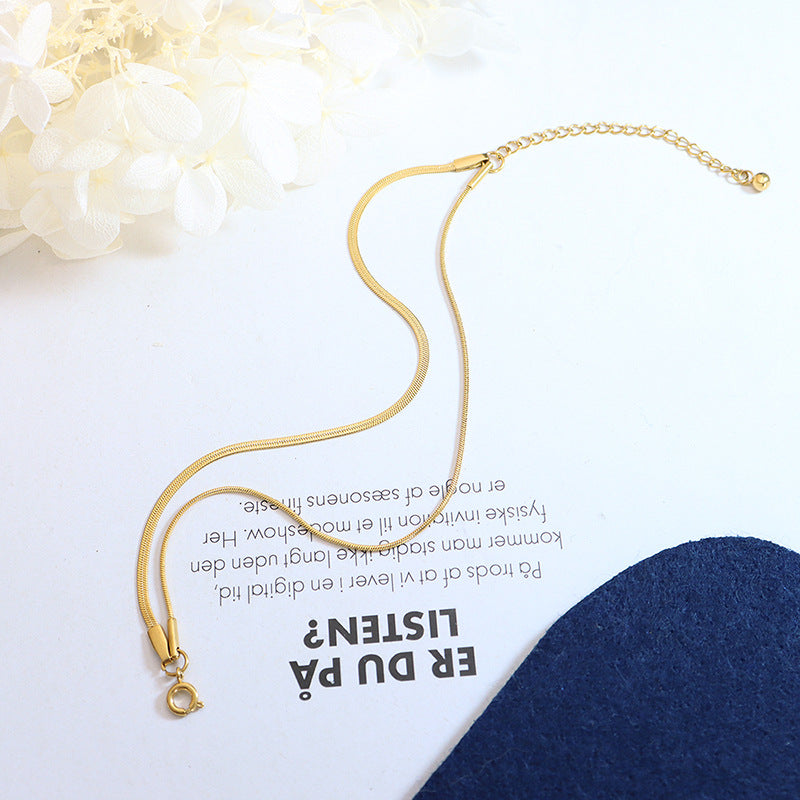 Pulsera dorada de doble capa Classia