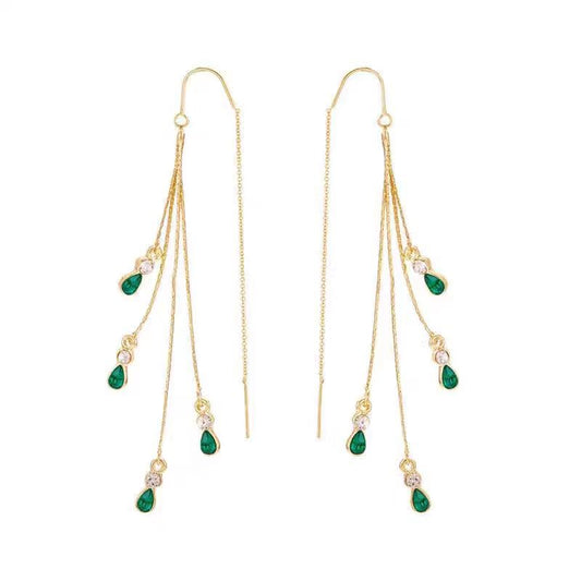 Aretes con Borlas Calista Moreau | Oro