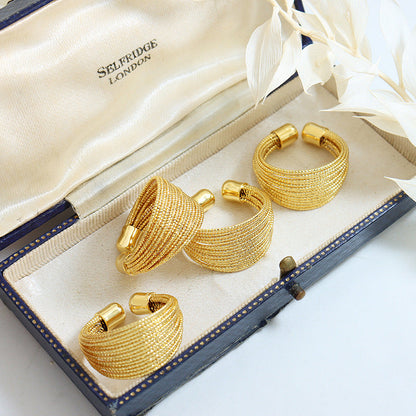 Anillo abierto dorado Vera