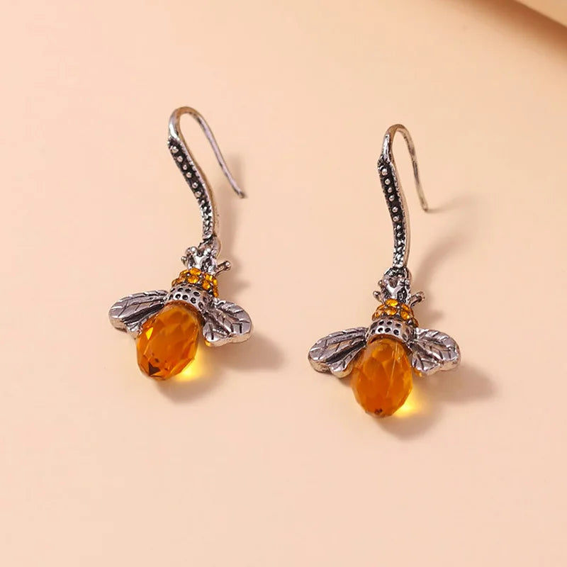Set de Collar y Pendientes Vintage de Abeja