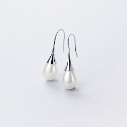 Pendientes de perlas colgantes
