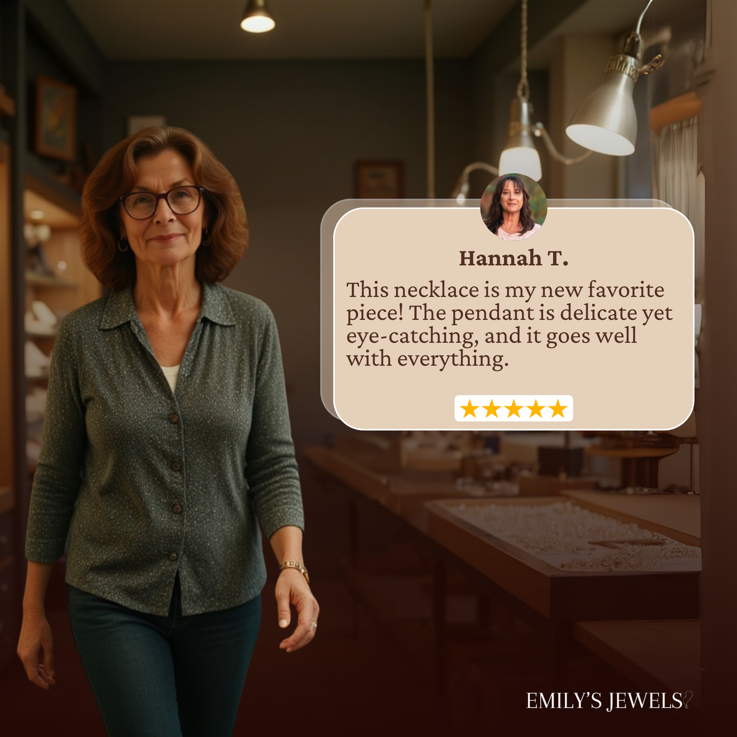 Valeria - Collar vintage de colgante con perlas