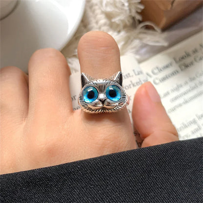 Anillo de Gato de Ojos Azules