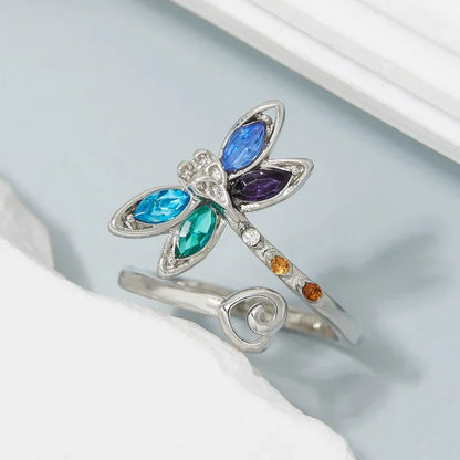 Anillo Ajustable Vintage de Libélula