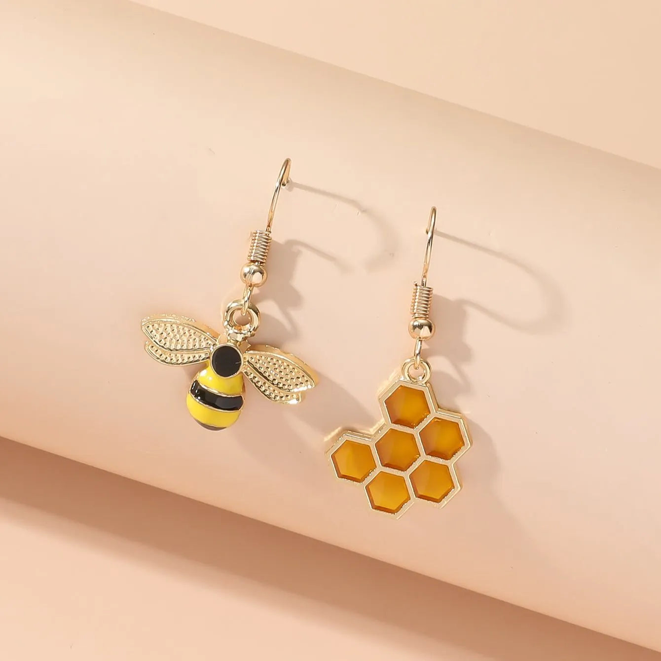 Pendientes de Panal y Abeja