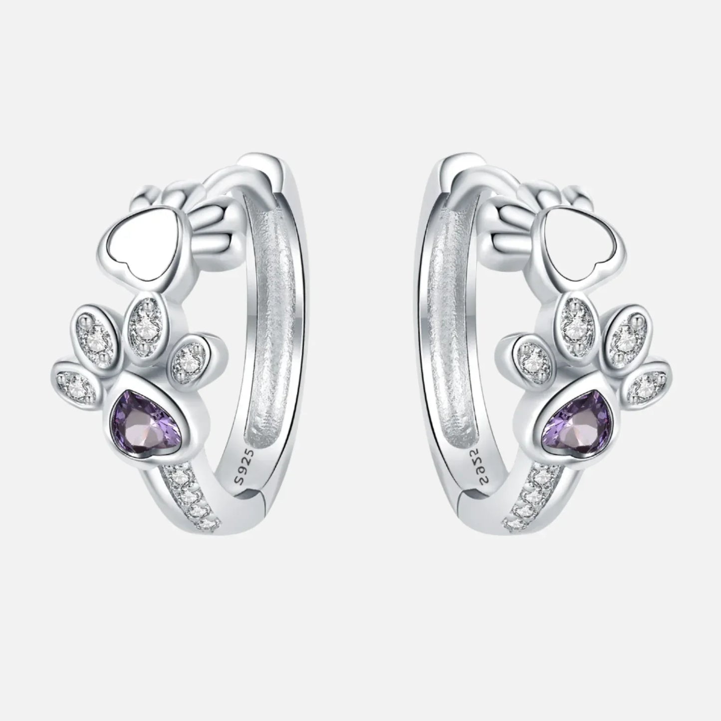 Pendientes de Pata en Plata de Ley 925
