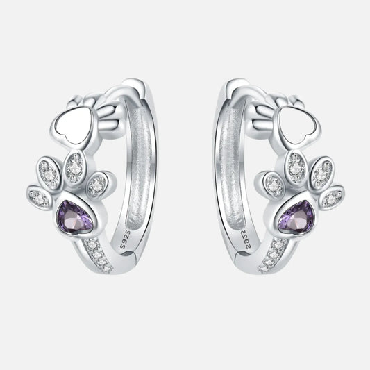 Pendientes de Pata en Plata de Ley 925