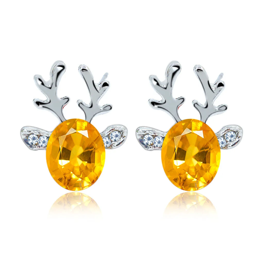 Pendientes de Cristal de Reno Festivos