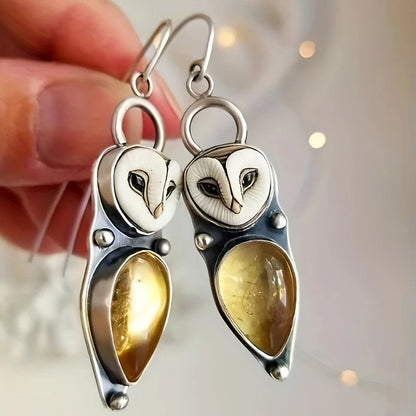 Pendientes de Búho Dorados