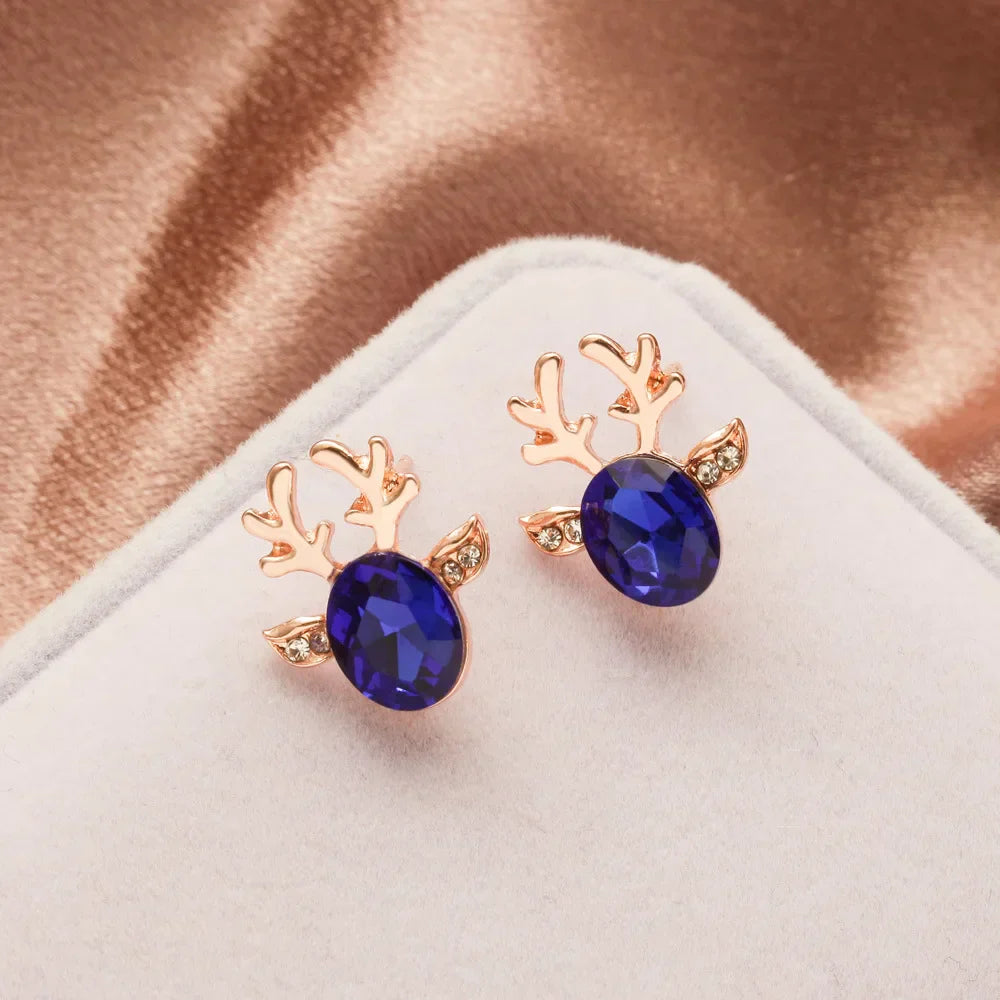 Pendientes de Cristal de Reno Festivos