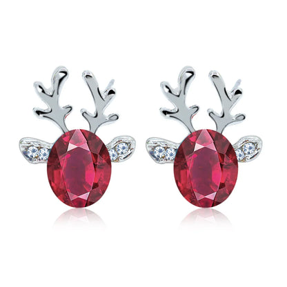 Pendientes de Cristal de Reno Festivos