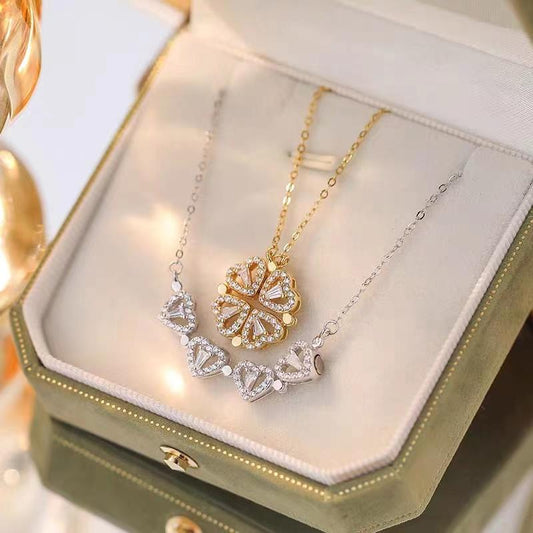 Collar con Corazón de Cristal