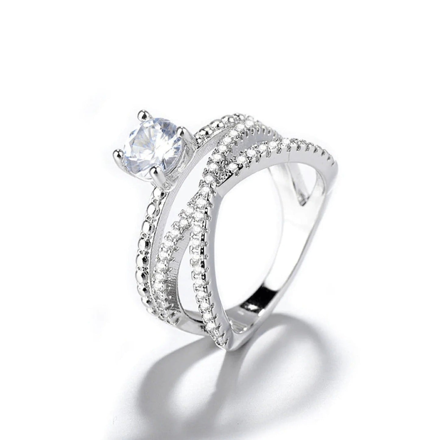 Anillo de doncella entrelazada