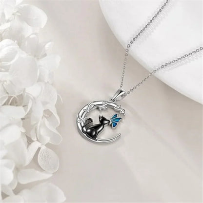 Collar de Gato, Luna, Mariposa y Cristal