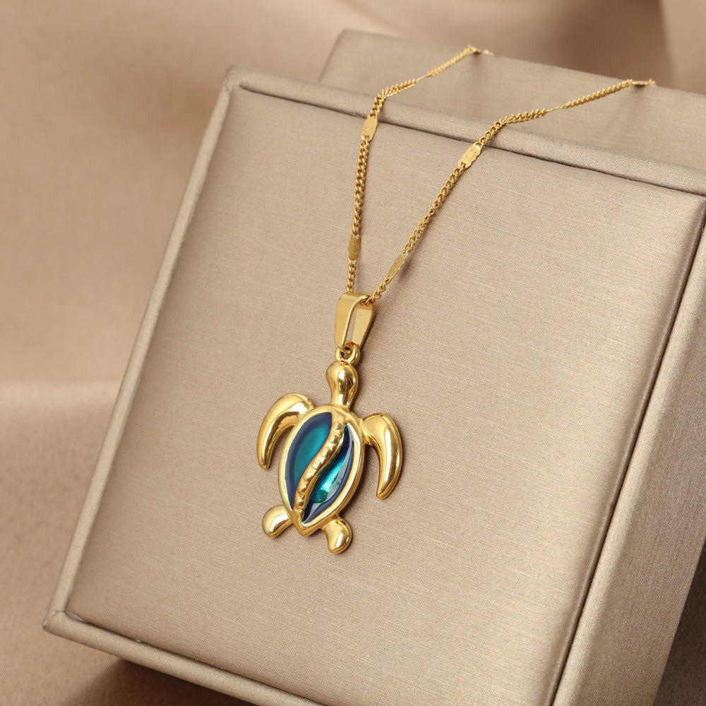 Collar de Tortuga Azul de los Sueños del Océano