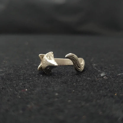 Anillo de Zorra Plateado para Mujeres