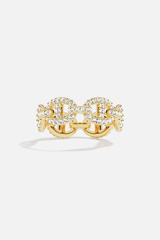 Anillo Isla Marina | Oro Blanco