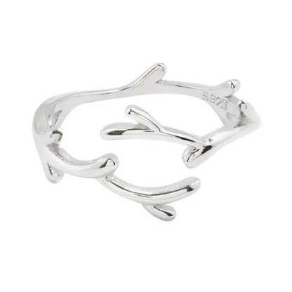 Anillo de Rama en Plata de Ley