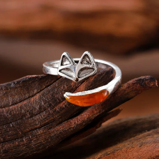 Anillo Vintage del Espíritu del Zorro