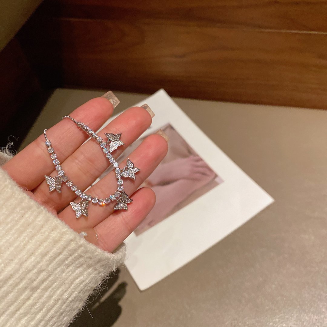 Pulsera de tenis de mariposa Camelia