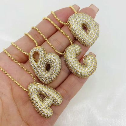 Collar de inicial con burbujas Hailey