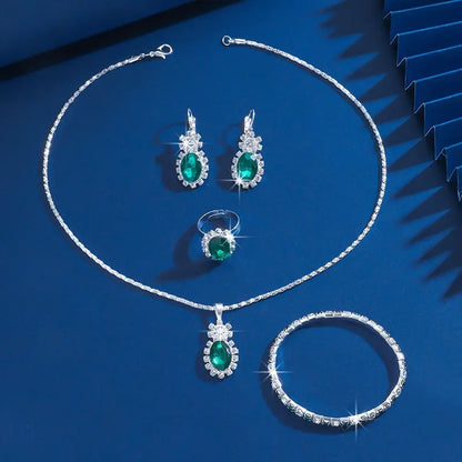 Set de Joyería Seloria Grevalyn | Oro Blanco