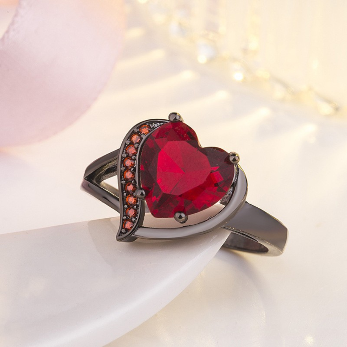 Anillo Calindra Rosethorne | Oro Blanco